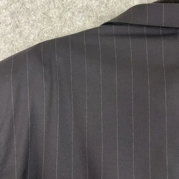 VTG Ermenegildo Zegna Blazer Mens IT 52R US 42R Blue Stripe Wool 3 Button Neiman